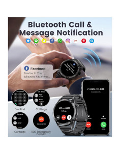 Reloj Inteligente SUNKTA Hombre 1.43" AMOLED IP68 Fitness 2