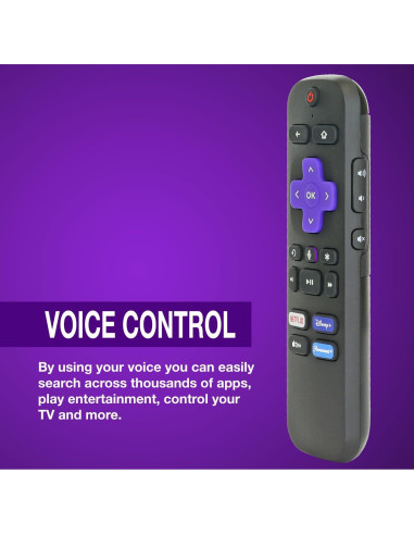Control Remoto Anderic RC-FA5 para Roku - Compatible con Roku TV