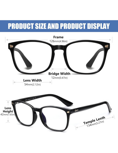 Gafas de luz azul DUCO K028 para niños 6 a 10 años