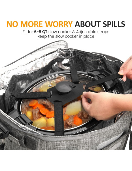 Bolsa de Cocción Lenta Sunvivi para 6-8 Cuartos Aislada