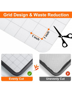 Rollo de Tapete de Silicona Angadona 30.48x152.4cm Antiadherente 2