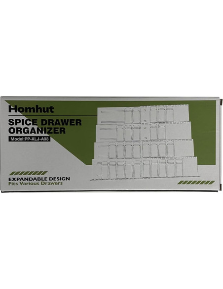 Organizador de Cajones para Especias Homhut - 4 Niveles Expandible