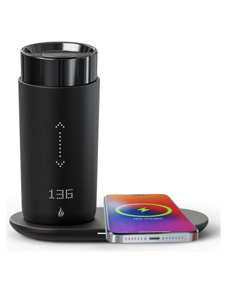 Taza de café inteligente LEGARDLILIU 12 oz calefaccionada