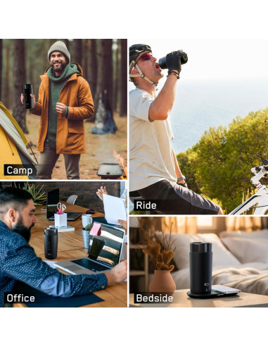 Taza de café inteligente LEGARDLILIU 12 oz calefaccionada