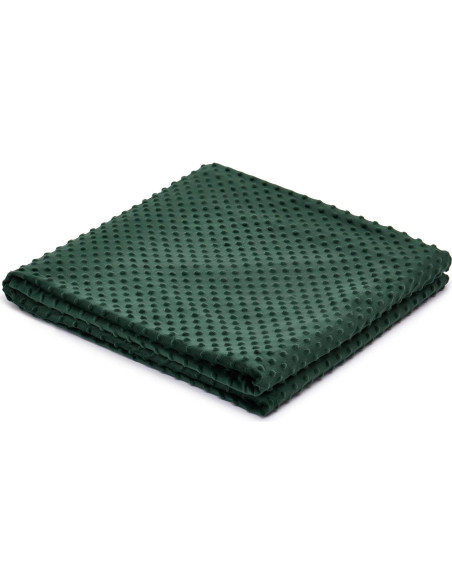 Funda de Edredón TONGDADA Verde Oscuro Minky 121x183 cm