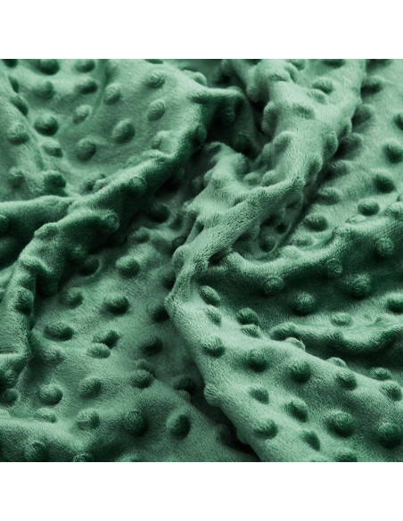 Funda de Edredón TONGDADA Verde Oscuro Minky 121x183 cm