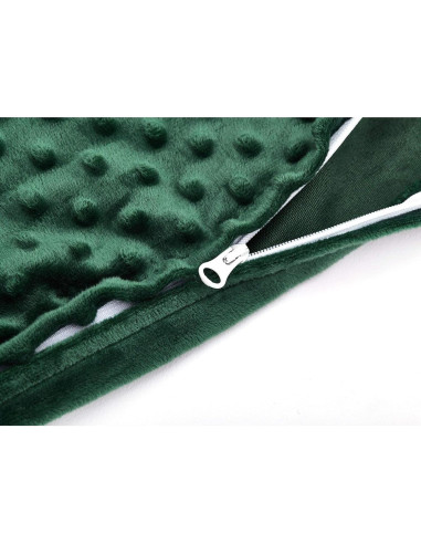 Funda de Edredón TONGDADA Verde Oscuro Minky 121x183 cm