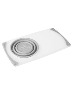 Tabla de Cortar Antideslizante con Colador The Lakeside 55.9x30.5 cm