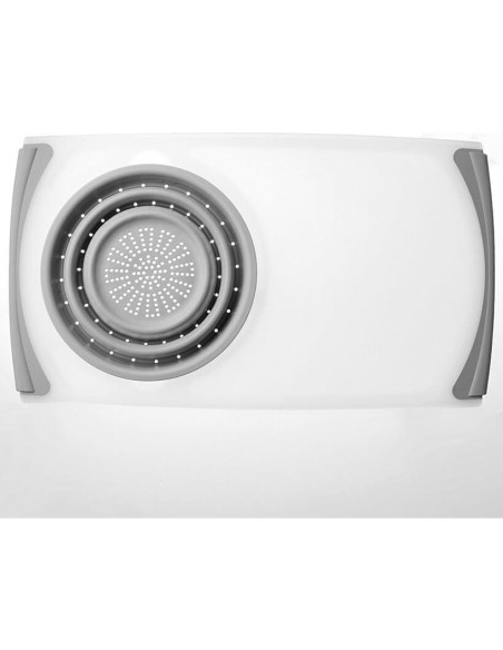 Tabla de Cortar Antideslizante con Colador The Lakeside 55.9x30.5 cm