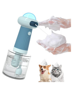 Dispensador Eléctrico de Champú para Perros Coocake Azul 350ml
