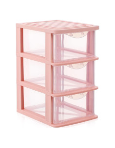 Organizador de Escritorio IMIKEYA Rosa 4 Cajones PP