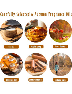 Set de Aceites Esenciales de Otoño MitFlor 10ml x 6 Aromas 2