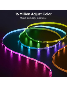 Tira de luces LED RGB 20m ERBTY con control remoto y APP 2