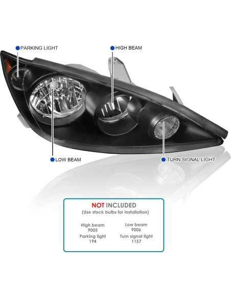 Faros de Auto SPEC-D TUNING para Toyota Camry 2005-2006