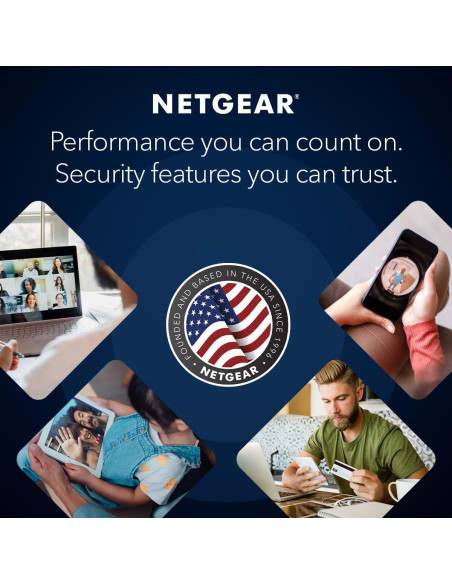 Ruteador WiFi 6 NETGEAR R6700AX 1.8 Gbps 139 m 20 Dispositivos