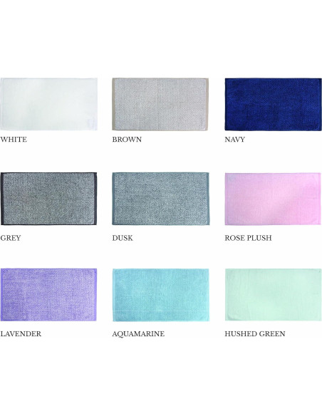 Juego de 4 Toallas de Mano Everplush Secado Rápido Azul Marino