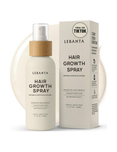 Spray Crecimiento Cabello Lebanta 118ml - Aceite Orgánico Sin Grasa