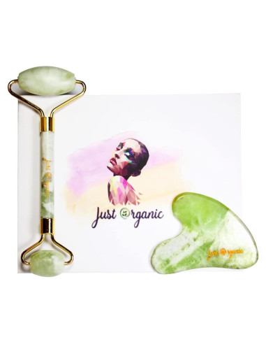 Juego de Rodillo de Jade y Gua Sha Sky Zone - Cuidado Facial