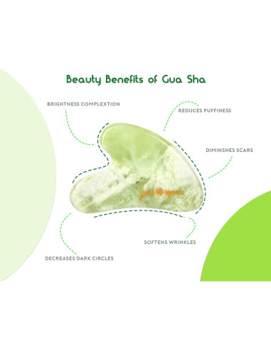 Juego de Rodillo de Jade y Gua Sha Sky Zone - Cuidado Facial