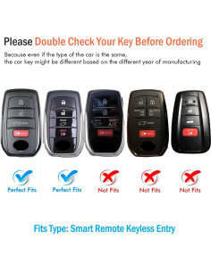 Cubierta de Llave Toyota Bqepe DFD4187 4 Botones Negra 2