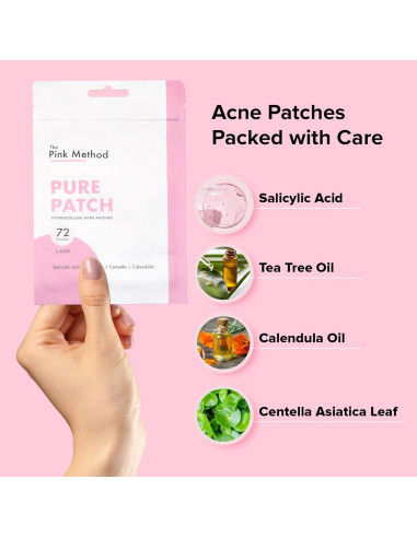 Parches Hidrocoloides El Método Rosa para Acné - 72 Unidades