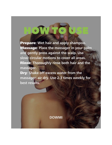 Set de Cepillos de Champú Masajeador 2-Pack Donghyeon