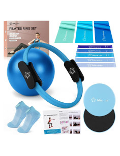 Juego de Anillo de Pilates Muuruu con Accesorios para Entrenamiento