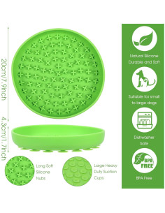 Paquete de 2 Cuencos Lentos para Perros JOUTYFOR 20.1 cm Antideslizante 2