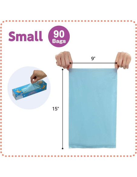 Bolsas para Excremento de Perro BOS - 90 Unidades Sin Fragancia