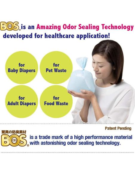 Bolsas para Excremento de Perro BOS - 90 Unidades Sin Fragancia