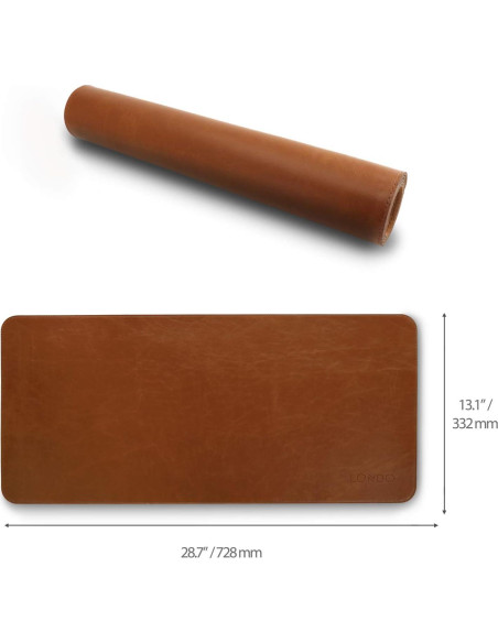 Alfombrilla de Ratón Londo de Cuero Marrón Claro 74x33.5cm Alfombrilla de Ratón Londo de Cuero Marrón Claro 74x33.5cm
