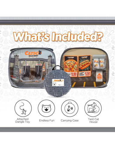 Casa para Gatos Plegable Capnip Catsco Bulkmart 51.5x39cm