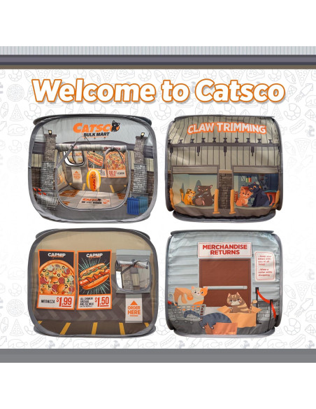 Casa para Gatos Plegable Capnip Catsco Bulkmart 51.5x39cm Casa para Gatos Plegable Capnip Catsco Bulkmart 51.5x39cm