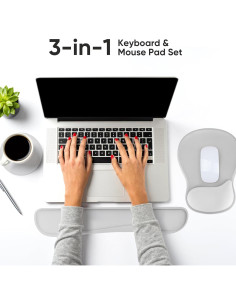 Conjunto de Soporte para Muñeca WINTOJO Ergonomico Gris 2