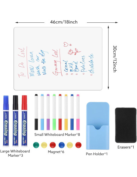 Papel de Pizarra Blanca Magnética Autoadhesivo Thboxes 30x45 cm Papel de Pizarra Blanca Magnética Autoadhesivo Thboxes 30x45 cm