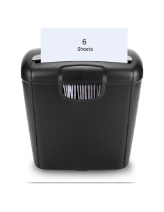 Trituradora de papel Greensen 6 hojas microcorte 10L negra