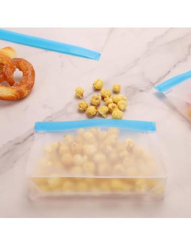 20 Bolsas de Almacenamiento Reutilizables Abri - Silicona BPA Libre