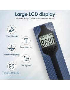 Escala de Equipaje Travel Inspira Sin Batería 50kg Azul 2