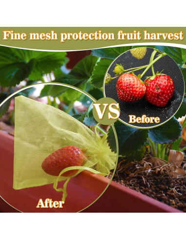 Bolsas de Protección para Frutas Sukh 50PCS 15x20cm Reutilizables