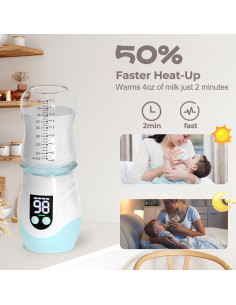 Calentador de Botellas Portátil CuddleeBaby Azul 8000mAh 2