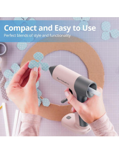 Pistola de Pegamento Caliente Inalámbrica Tilswall Rosa 15W 2