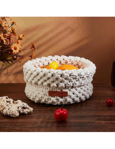 Kit de Cesta de Macramé FREEBLOSS - 100m Algodón DIY con Tutorial