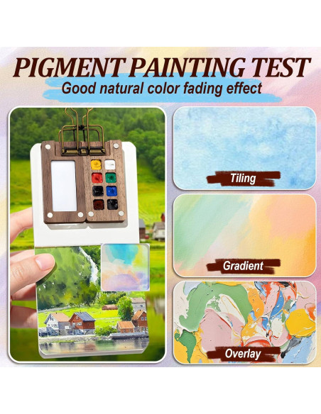 Kit de Paleta de Pintura Mini de Viaje Linyuant 15 Colores