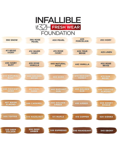 Base de Maquillaje L'Oreal Paris Infallible 32H Rosa Vainilla 29.57ml