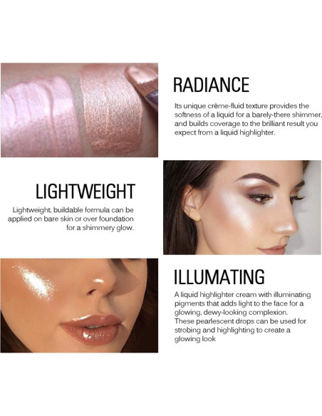 Set de Maquillaje Iluminador Líquido SACE LADY 3x6ml Set de Maquillaje Iluminador Líquido SACE LADY 3x6ml