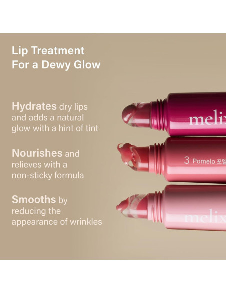 Bálsamo Labial Vegano Melixir 15g - Hidratante y Brillante Rosa