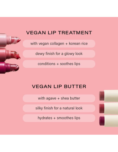 Bálsamo Labial Vegano Melixir 15g - Hidratante y Brillante Rosa