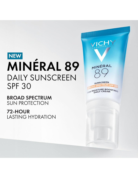Protector Solar Facial Vichy Mineral 89 SPF 30 - Hidratante Diario