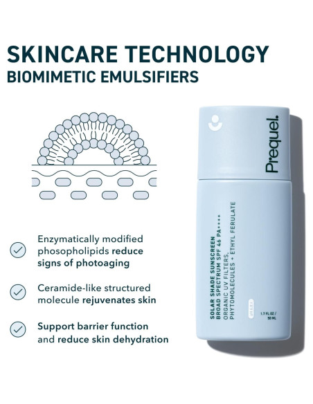 Protector Solar Facial Prequel Skin SPF 46 Hidratante 48g