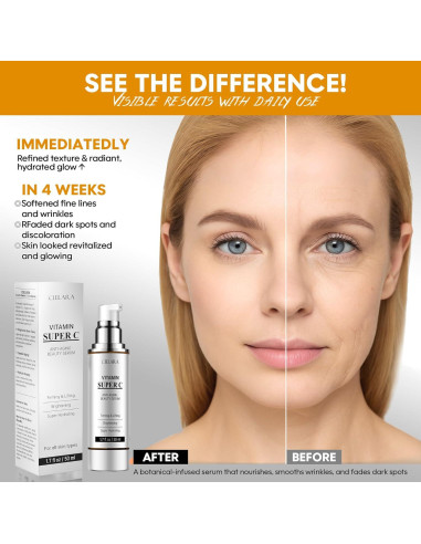 Suero de Vitamina C CIELARA 50 ml - Anti Envejecimiento 20%
